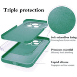 Husa de Protectie, Vivimall, pentru Honor Magic 6 Pro, Liquid Silicone, cu Microfibra pe Interior, Protectie Antisoc, Compatibil Incarcare Wireless, Verde - vivimall.ro