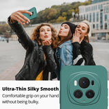 Husa de Protectie, Vivimall, pentru Honor Magic 6 Pro, Liquid Silicone, cu Microfibra pe Interior, Protectie Antisoc, Compatibil Incarcare Wireless, Verde - vivimall.ro