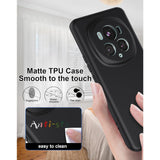 Husa de Protectie, Vivimall, pentru Honor Magic 6 Pro, Liquid Silicone, cu Microfibra pe Interior, Protectie Antisoc, Compatibil Incarcare Wireless, Negru - vivimall.ro