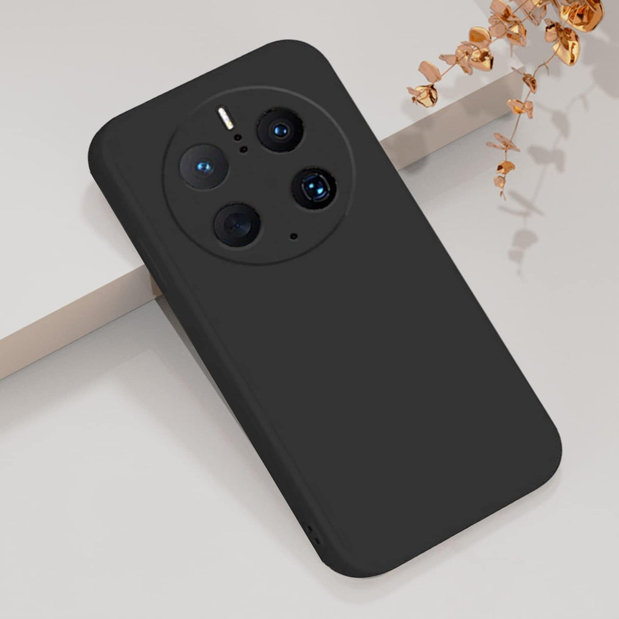 Husă Huawei Mate 50 Pro silicon lichid, finisaj mat anti-amprentă, vedere spate