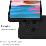 Husă Huawei Mate 50 Pro Liquid Silicone negru compatibilă incarcare wireless, vedere ansamblu