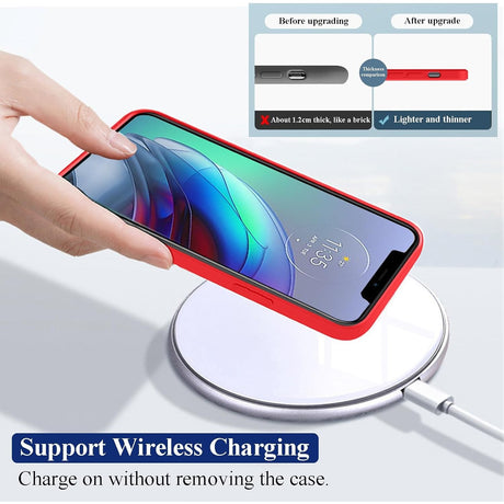 Husa de Protectie, Vivimall, pentru Huawei Mate 60 Pro, Liquid Silicone, cu Microfibra pe Interior, Protectie Antisoc, Compatibil Incarcare Wireless, Rosu - vivimall.ro