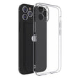 Husă silicon TPU transparentă pentru Xiaomi Redmi 13C 5G, vedere frontală, protecție camere inclusă