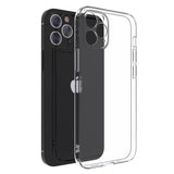 Husă silicon TPU transparentă pentru Xiaomi Redmi 13C 5G, vedere frontală, protecție camere inclusă