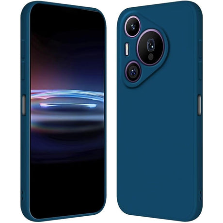 Husa de Protectie, Vivimall, pentru Huawei Pura 70, Liquid Silicone, cu Microfibra pe Interior, Protectie Antisoc, Compatibil Incarcare Wireless, Albastru - vivimall.ro