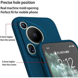 Husă Huawei Pura 70 Pro albastru, detaliu căptușeală interioară din microfibră moale