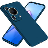 Husă silicon lichid Huawei Pura 70 Pro, vedere laterală, margini ridicate pentru display