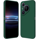 Husa de Protectie, Flippy, pentru Huawei Pura 70 Pro, Liquid Silicone, cu Microfibra pe Interior, Protectie Antisoc, Compatibil Incarcare Wireless, Verde - vivimall.ro