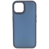 Detaliu finisaj satin-matte albastru al husiei iPhone 15 Pro Max, anti-amprente, PC rigid