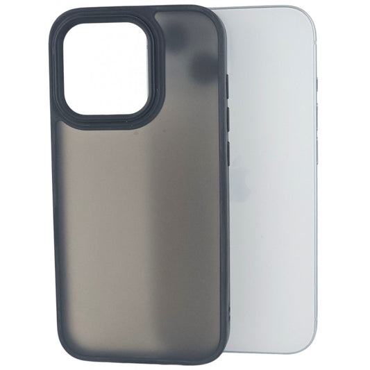 Husa de Protectie, Vivimall, pentru iPhone 15 Pro, Satin Matte, din PC, Negru - vivimall.ro