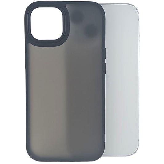 Husa de Protectie, Vivimall, pentru iPhone 15, Satin Matte, din PC, Negru - vivimall.ro
