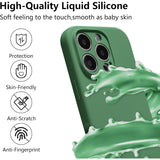 Husă iPhone 16 Pro verde Vivimall, compatibilitate incarcare wireless MagSafe, vedere jos