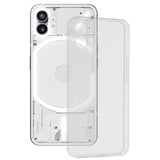 Husă TPU transparentă pentru Nothing Phone 1 cu Dust Plug, vedere frontală, model Protect Plus
