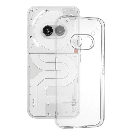 Husă transparentă TPU Protect Plus pentru Nothing Phone 2a cu Dust Plug, vedere frontală completă