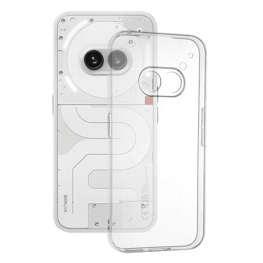 Husa de Protectie, Vivimall, pentru Nothing Phone 2a, TPU Protect Plus, cu Dust Plug, Transparent - vivimall.ro