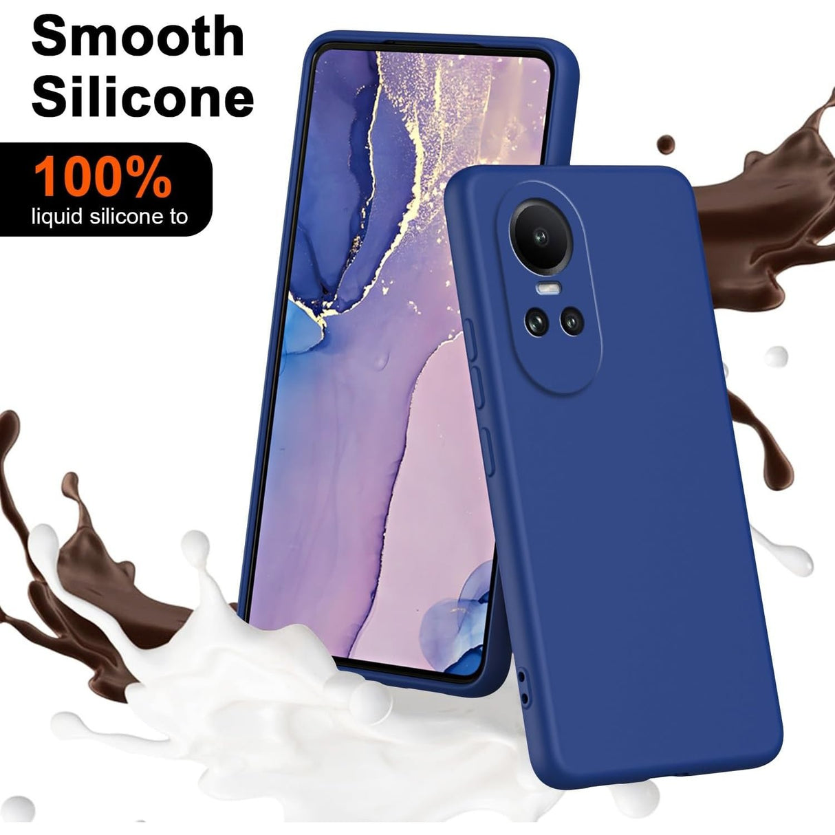 Husă de protecție Vivimall pentru Oppo Reno 10 5G, decupaje precise porturi și butoane
