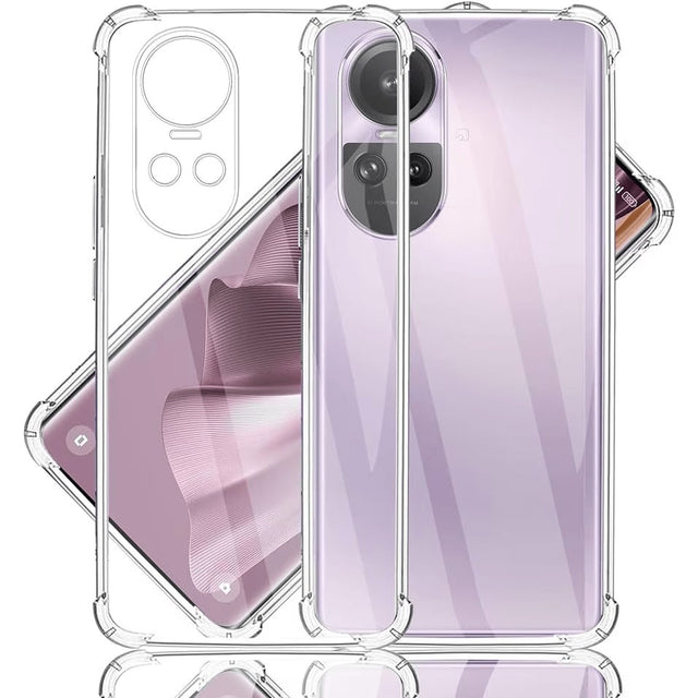 Husa de Protectie, Flippy, pentru Oppo Reno 10 Pro, TPU Protect Plus, cu Dust Plug, Transparent - vivimall.ro