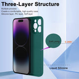 Husă silicon lichid Oppo Reno 11 F verde – vedere spate, finisaj mat premium