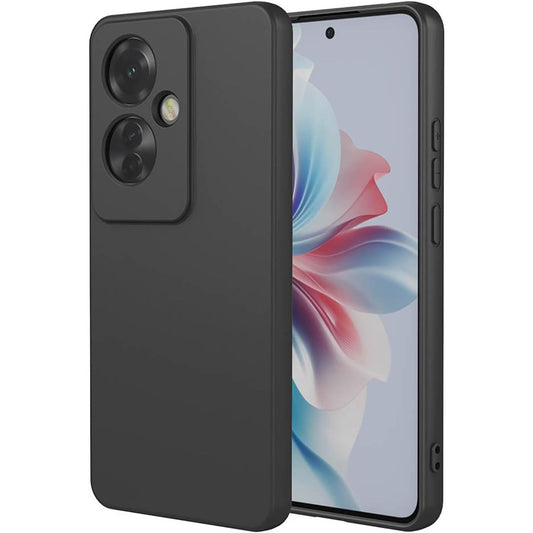 Husa de Protectie, Vivimall, pentru Oppo Reno 11 F, Liquid Silicone, cu Microfibra pe Interior, Protectie Antisoc, Compatibil Incarcare Wireless, Negru - vivimall.ro
