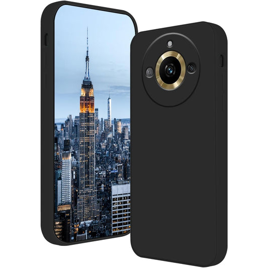 Husa de Protectie, Vivimall, pentru Realme 11 Pro Plus, Liquid Silicone, cu Microfibra pe Interior, Protectie Antisoc, Compatibil Incarcare Wireless, Negru - vivimall.ro