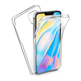 Husa de protectie Flippy® pentru Samsung A3 2017 Full Tpu 360 V2 Transparent cu margini albe - vivimall.ro