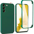 Husa de Protectie, Vivimall, pentru Samsung Galaxy A51, cu Acoperire Completa 360, Folie de Protectie, Plastic, Auriu - vivimall.ro