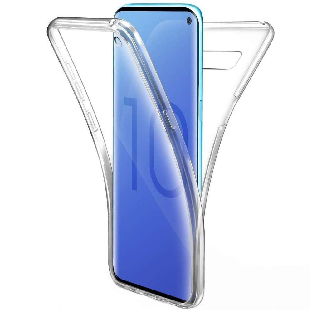 Husa de Protectie, Flippy, pentru Samsung Galaxy S10, Acoperire Completa 360, TPU, Transparent - vivimall.ro