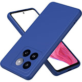 Husa de Protectie, Vivimall, pentru Xiaomi 14, Liquid Silicone, cu Microfibra pe Interior, Protectie Antisoc, Compatibil Incarcare Wireless, Albastru - vivimall.ro