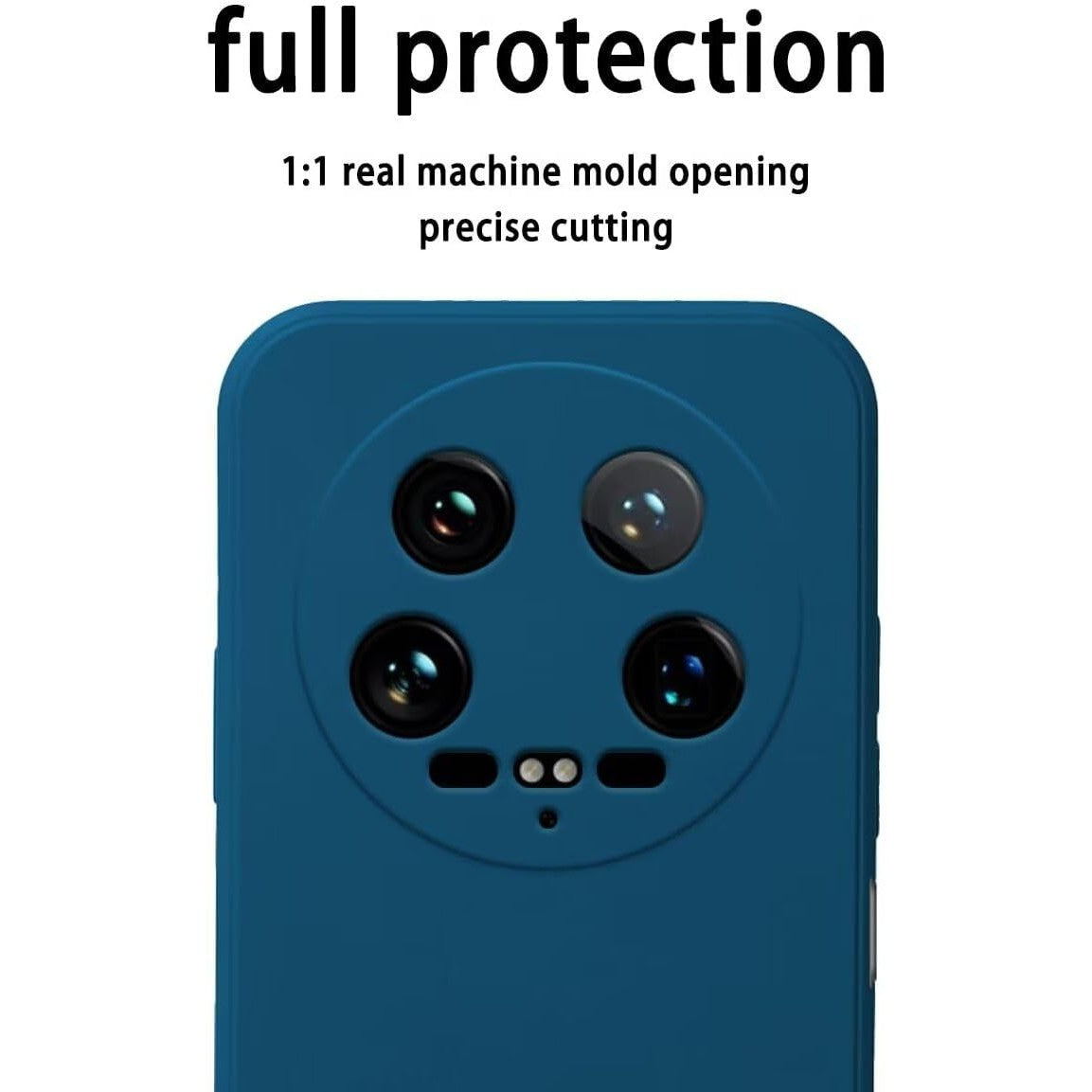 Interior microfibră moale husă Xiaomi 14 Ultra albastru, detaliu căptușeală protectoare