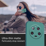 Husă Vivimall Xiaomi 14 Ultra silicon lichid verde, margini ridicate protecție cameră