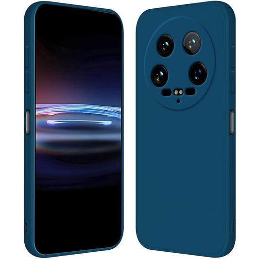 Husa de Protectie, Vivimall, pentru Xiaomi 14 Ultra, Liquid Silicone, cu Microfibra pe Interior, Protectie Antisoc, Compatibil Incarcare Wireless, Albastru - vivimall.ro