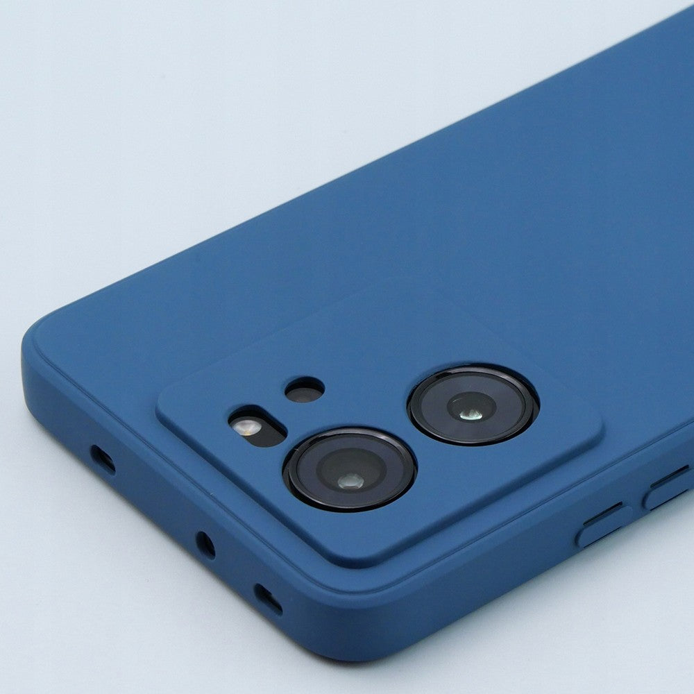 Husa de Protectie, Vivimall, pentru Xiaomi Redmi 13T, Liquid Silicone, cu Microfibra pe Interior, Protectie Antisoc, Compatibil Incarcare Wireless, Albastru - vivimall.ro