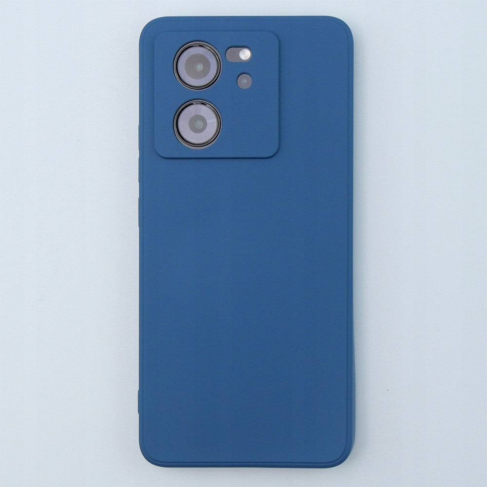 Husa de Protectie, Vivimall, pentru Xiaomi Redmi 13T, Liquid Silicone, cu Microfibra pe Interior, Protectie Antisoc, Compatibil Incarcare Wireless, Albastru - vivimall.ro