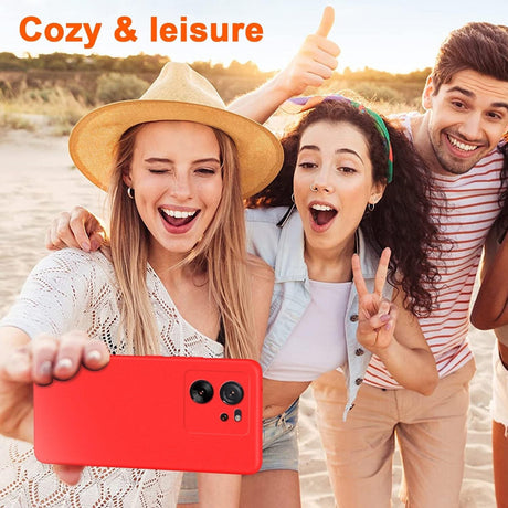 Husă Xiaomi Redmi 13T roșu, interior cu microfibră moale, protecție completă