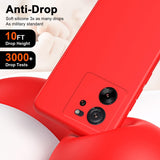 Decupaje precise husă silicon lichid roșu Xiaomi Redmi 13T, acces porturi și butoane