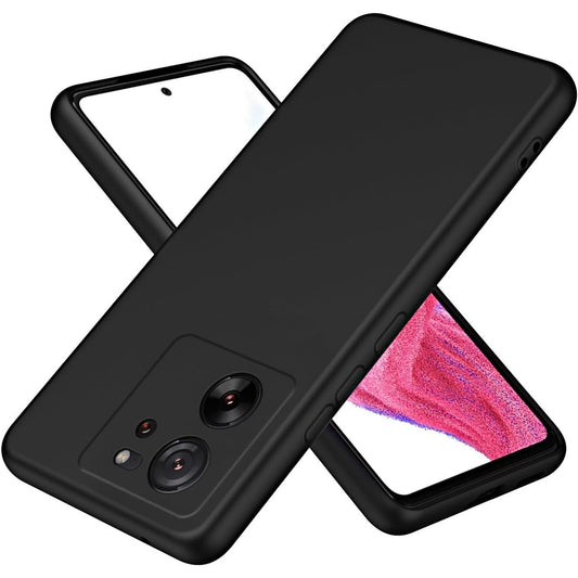 Husa de Protectie, Vivimall, pentru Xiaomi Redmi 13T, Liquid Silicone, cu Microfibra pe Interior, Protectie Antisoc, Compatibil Incarcare Wireless, Negru - vivimall.ro