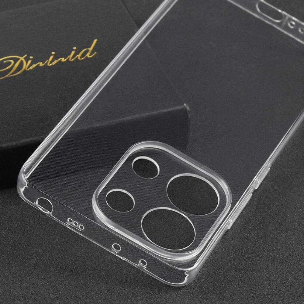 Husa Telefon, Vivimall, Compatibila Xiaomi Redmi Note 13 5G, Carcasa TPU, Protectie Camere, 1.5 mm, Transparent - vivimall.ro