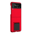 Husa de protectie Vivimall, Pliere Tridimensionala, Multifunctionala, PC, pentru Samsung Galaxy Z Flip 4 / Z Flip 4 5G , Rosu - vivimall.ro
