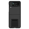 Husa de Protectie, Vivimall, pentru Samsung Galaxy Z Flip 5, din PC, cu Pliere Tridimensionala, Multifunctionala, Neagra - vivimall.ro