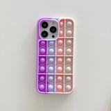 Husa de protectie Flippy Pop It compatibila cu Apple iPhone 13,Model 2,Multicolor - vivimall.ro