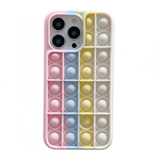 Husa de protectie Vivimall Pop It compatibila cu Apple iPhone 13,Model 5,Multicolor - vivimall.ro