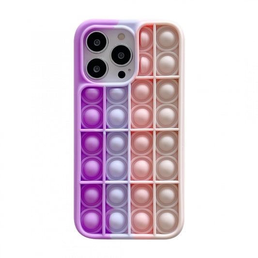 Husa de protectie Vivimall Pop It compatibila cu Apple iPhone 13 Pro,Model 2,Multicolor - vivimall.ro