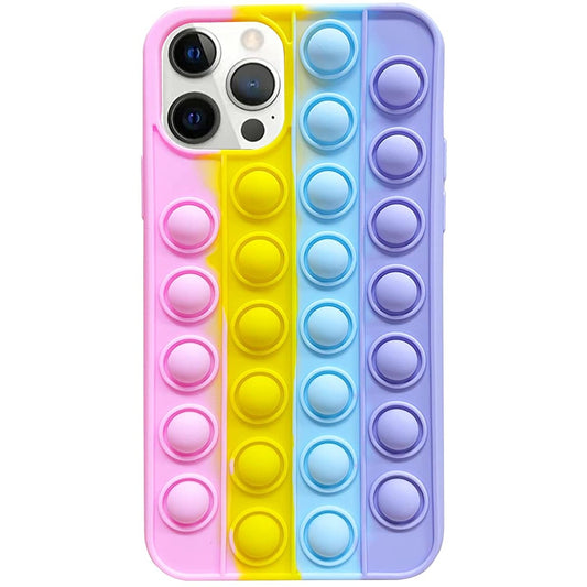 Husa de protectie Vivimall Pop It compatibila cu Apple iPhone 13 Pro,Model 8,Multicolor - vivimall.ro