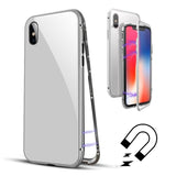 Husa de protectie Magnetic 360 pentru Apple iPhone X, Argintiu - vivimall.ro