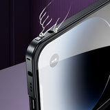Husă MagSafe pentru iPhone 15 Pro Max, design subțire din metal, vedere laterală