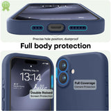 Husa de Protectie Matte TPU, Vivimall, pentru Apple iPhone 16 Plus, Protectie Camera, Antisoc, Antizgariere, Antialunecare, Acoperire Completa, Albastru - vivimall.ro