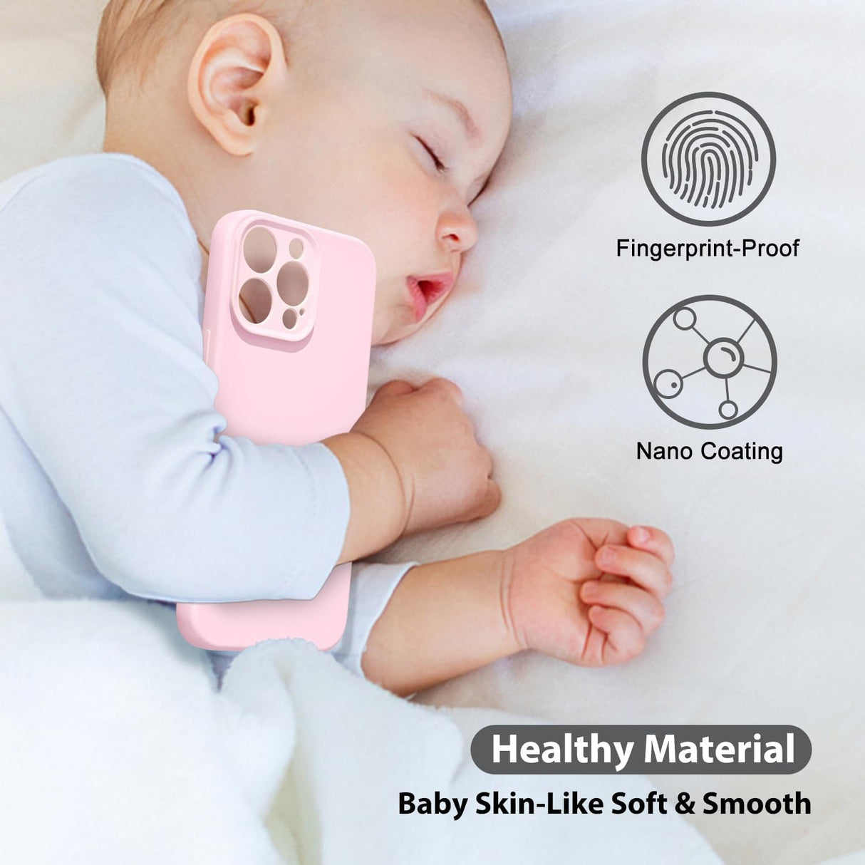 Husa de Protectie Matte TPU, Flippy, pentru Apple iPhone 16 Pro, Protectie Camera, Antisoc, Antizgariere, Antialunecare, Acoperire Completa, Roz - vivimall.ro