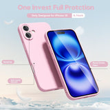 Husa de Protectie Matte TPU, Flippy, pentru Apple iPhone 16, Protectie Camera, Antisoc, Antizgariere, Antialunecare, Acoperire Completa, Roz - vivimall.ro