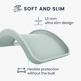 Husă de protecție Samsung Galaxy A35 5G TPU mat verde, vedere laterală și decupaje precise