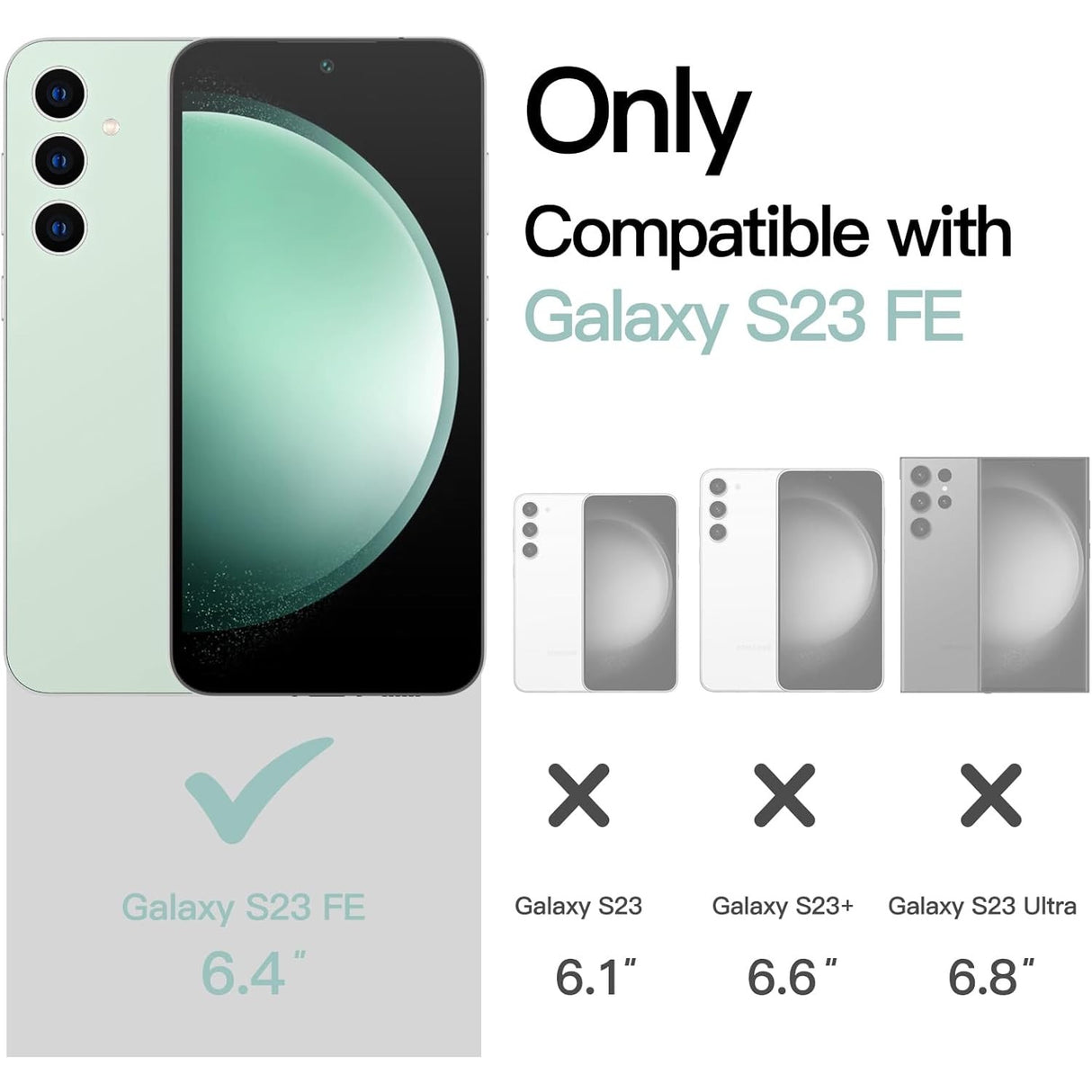 Husă verde Matte TPU pentru Samsung Galaxy S23 FE 5G, imagine de ansamblu, acoperire completă